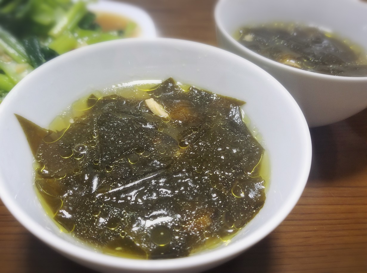 2021-4-12　頂き物の韓国ワカメスープ