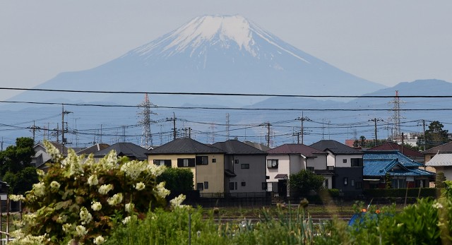 川越から眺める富士山
