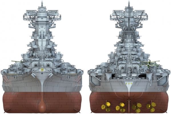 Pontos Model 1/700 戦艦大和　06