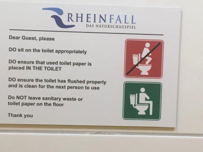 滝の船着き場のおトイレに貼ってあったこの表示